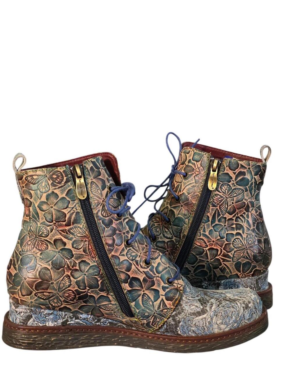 L'Artiste by Spring Step Leather Boots EU 40 US 9-9.5 Reserved For Goddesself - Picture 3 of 9